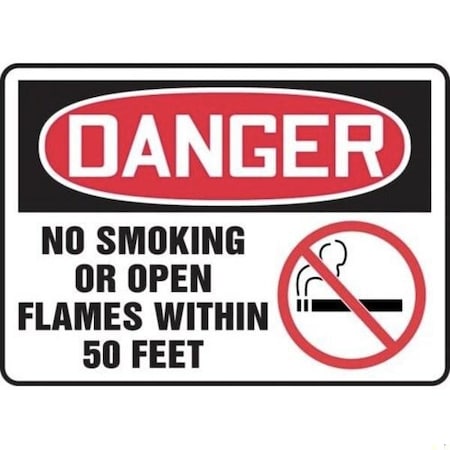 Accuform OSHA DANGER Safety Sign NO SMOKING MSMK052XT MSMK052XT
